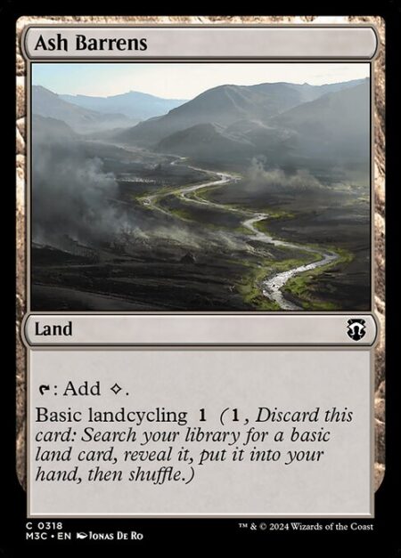 Ash Barrens - {T}: Add {C}.