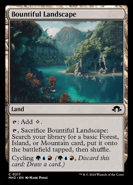 Bountiful Landscape - {T}: Add {C}.