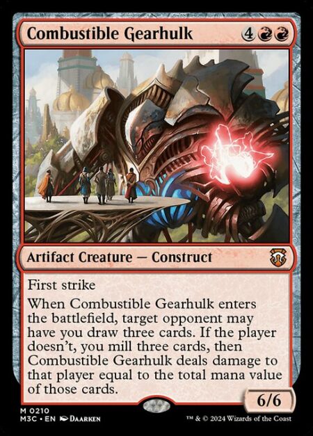 Combustible Gearhulk - First strike