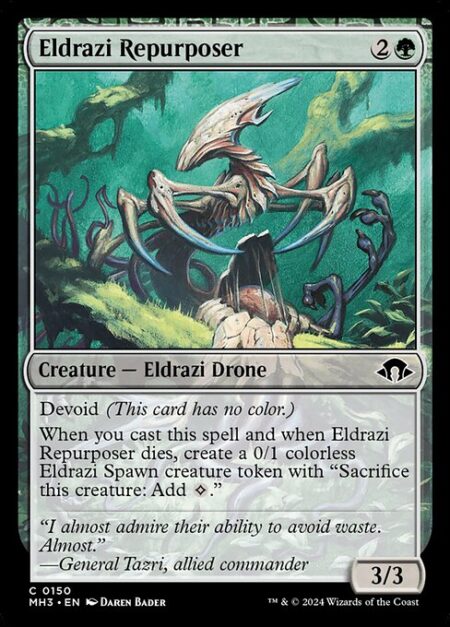 Eldrazi Repurposer - Devoid (This card has no color.)