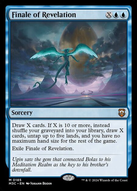 Finale of Revelation - Draw X cards. If X is 10 or more