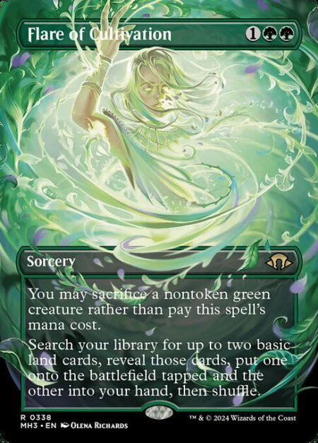 Flare of Cultivation - You may sacrifice a nontoken green creature rather than pay this spell's mana cost.