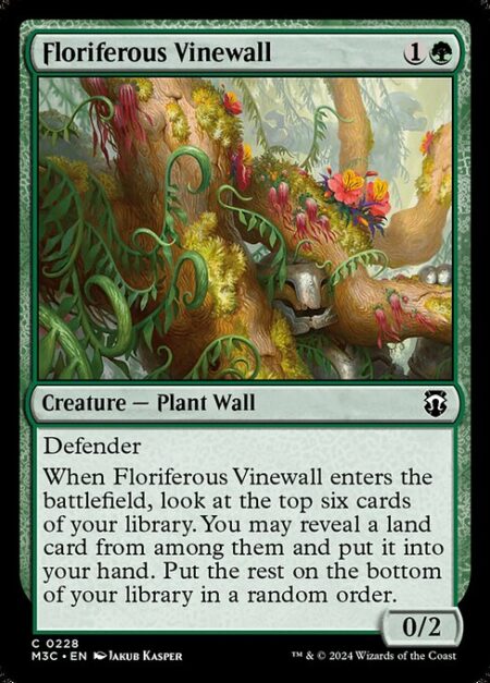 Floriferous Vinewall - Defender