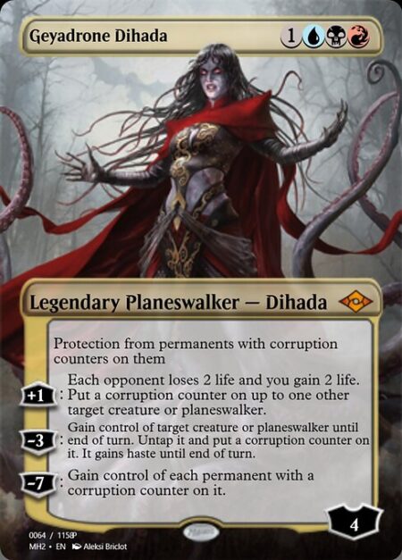 Geyadrone Dihada - Protection from permanents with corruption counters on them