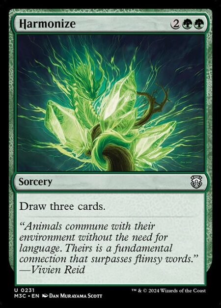 Harmonize - Draw three cards.