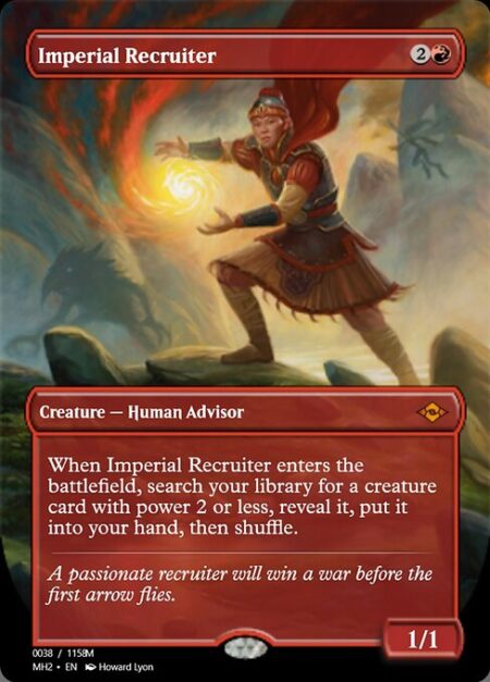 Imperial Recruiter - When Imperial Recruiter enters the battlefield