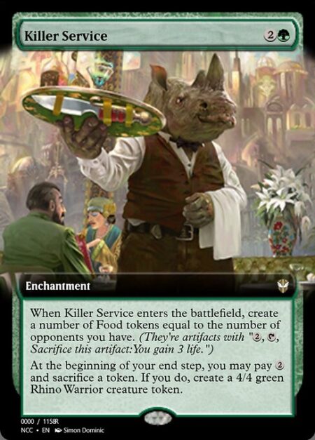 Killer Service - When Killer Service enters the battlefield