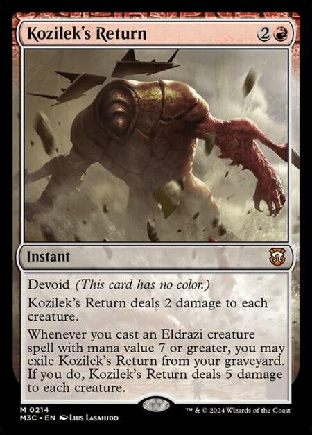 Kozilek's Return - Devoid (This card has no color.)