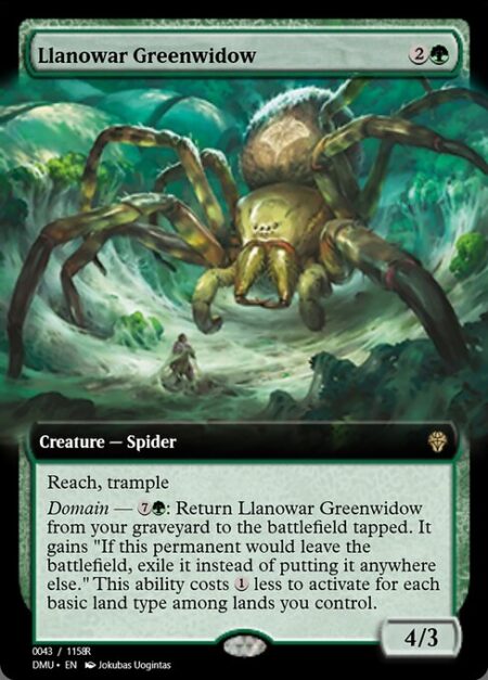 Llanowar Greenwidow - Reach