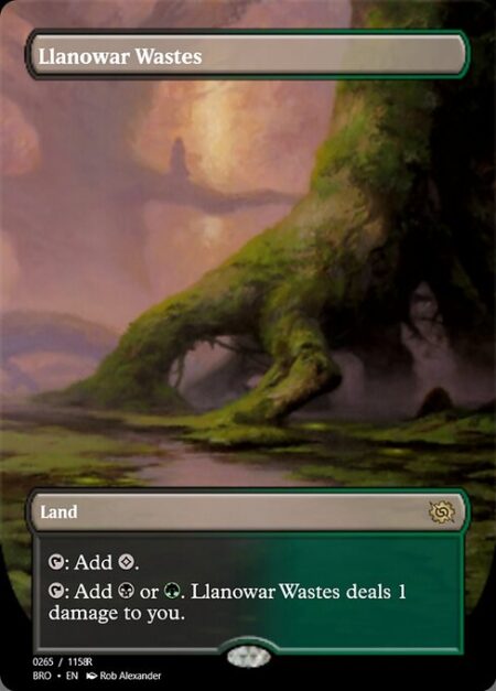 Llanowar Wastes - {T}: Add {C}.