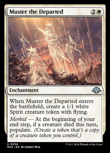 Muster the Departed - When Muster the Departed enters the battlefield