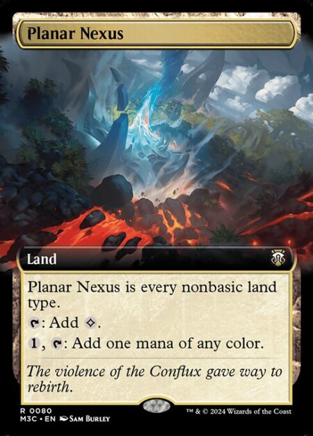 Planar Nexus - Planar Nexus is every nonbasic land type. (Nonbasic land types include Cave