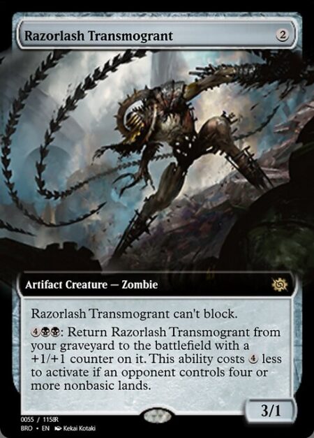 Razorlash Transmogrant - Razorlash Transmogrant can't block.