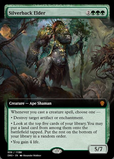 Silverback Elder - Whenever you cast a creature spell