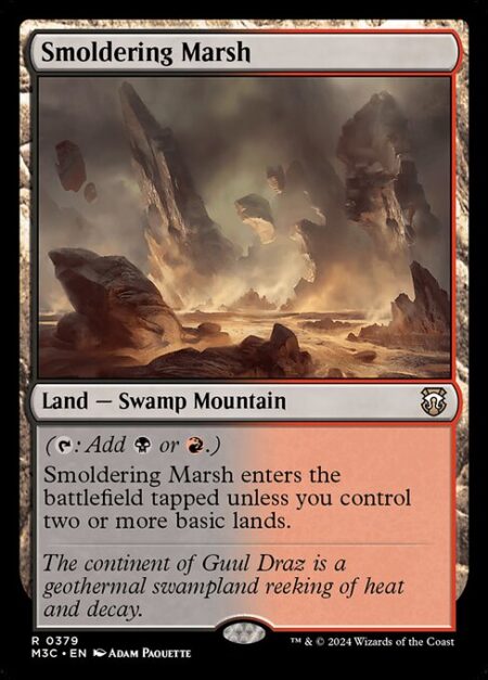 Smoldering Marsh - ({T}: Add {B} or {R}.)