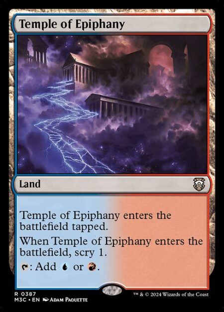 Temple of Epiphany - This land enters tapped.