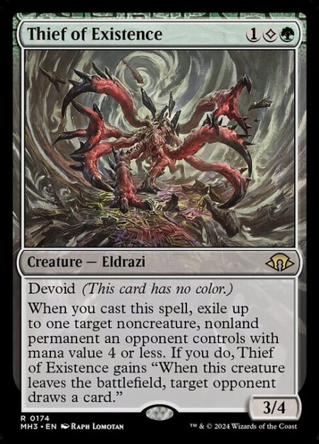 Thief of Existence - Devoid (This card has no color.)