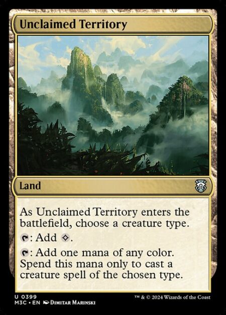 Unclaimed Territory - As Unclaimed Territory enters the battlefield