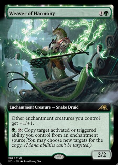 Weaver of Harmony - Other enchantment creatures you control get +1/+1.