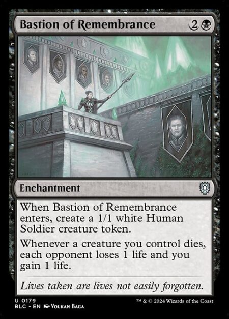 Bastion of Remembrance - When Bastion of Remembrance enters