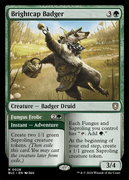 Brightcap Badger // Fungus Frolic -