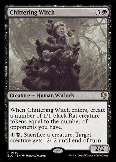 Chittering Witch - When Chittering Witch enters