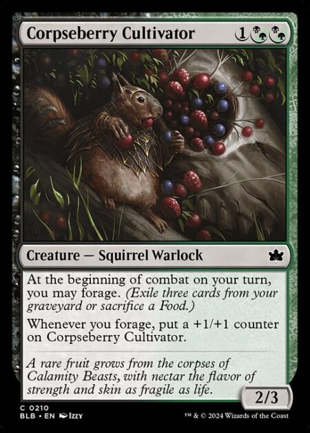 Corpseberry Cultivator - At the beginning of combat on your turn