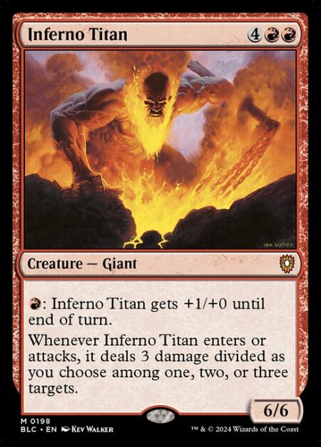 Inferno Titan - {R}: Inferno Titan gets +1/+0 until end of turn.