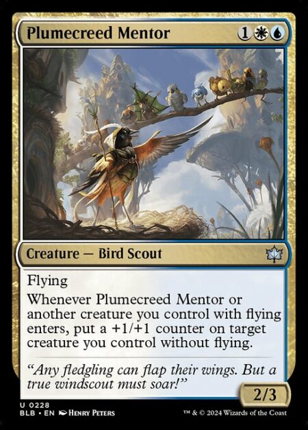 Plumecreed Mentor - Flying