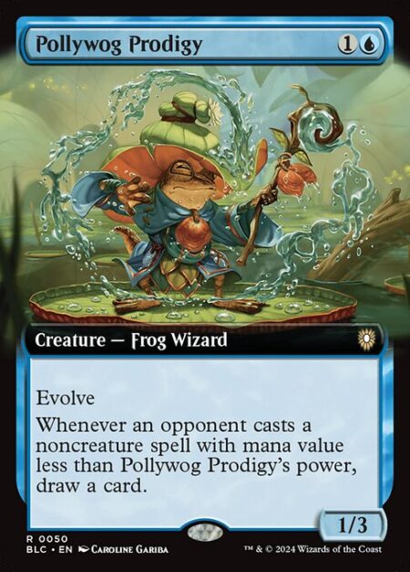 Pollywog Prodigy - Evolve (Whenever a creature you control enters