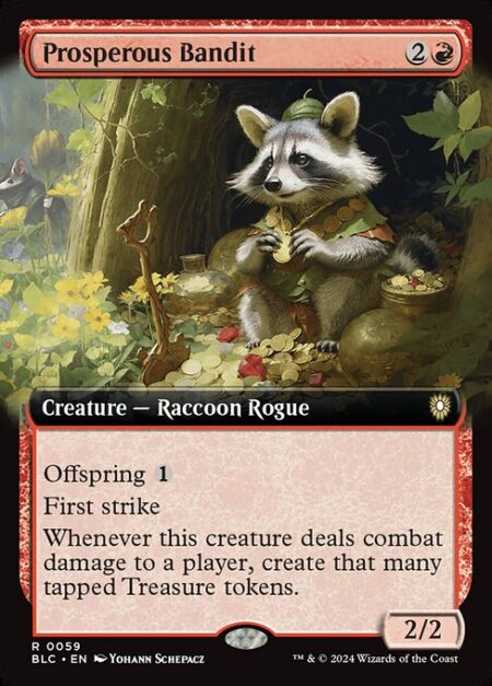 Prosperous Bandit - Offspring {1} (You may pay an additional {1} as you cast this spell. If you do