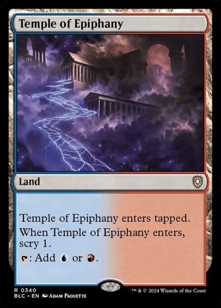 Temple of Epiphany - This land enters tapped.