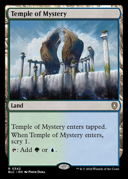 Temple of Mystery - This land enters tapped.