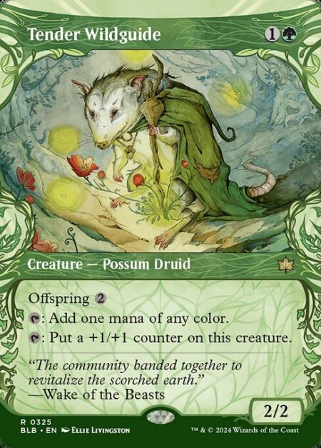 Tender Wildguide - Offspring {2} (You may pay an additional {2} as you cast this spell. If you do