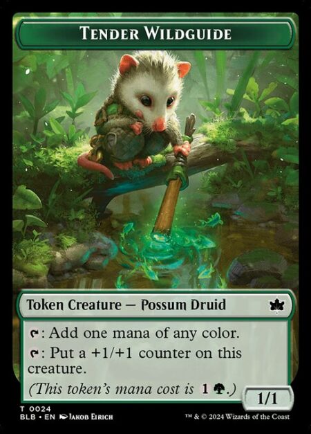 Tender Wildguide - {T}: Add one mana of any color.