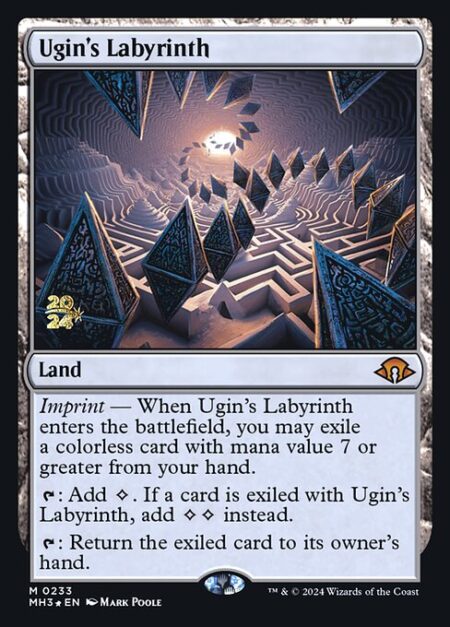 Ugin's Labyrinth - Imprint — When Ugin's Labyrinth enters the battlefield