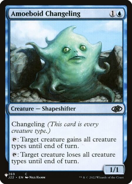 Amoeboid Changeling - Changeling (This card is every creature type.)