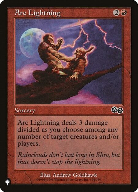 Arc Lightning - Arc Lightning deals 3 damage divided as you choose among one