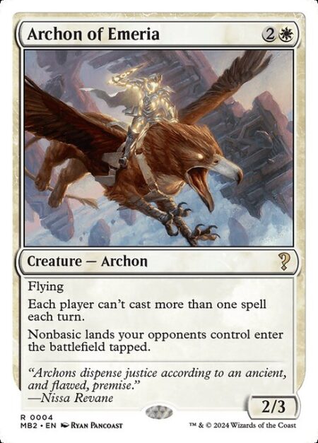 Archon of Emeria - Flying