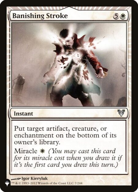 Banishing Stroke - Put target artifact