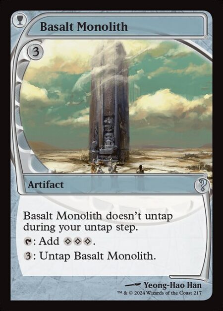 Basalt Monolith - Basalt Monolith doesn't untap during your untap step.