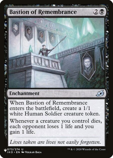 Bastion of Remembrance - When Bastion of Remembrance enters