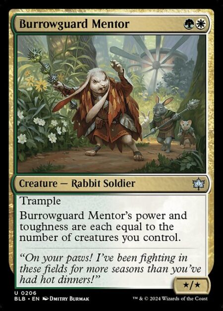 Burrowguard Mentor - Trample