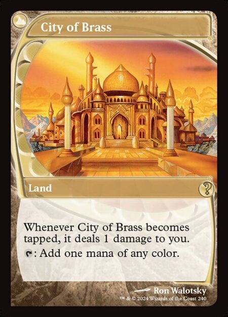 City of Brass - Whenever City of Brass becomes tapped