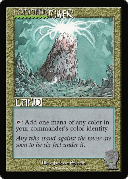 Command Tower - {T}: Add one mana of any color in your commander's color identity.