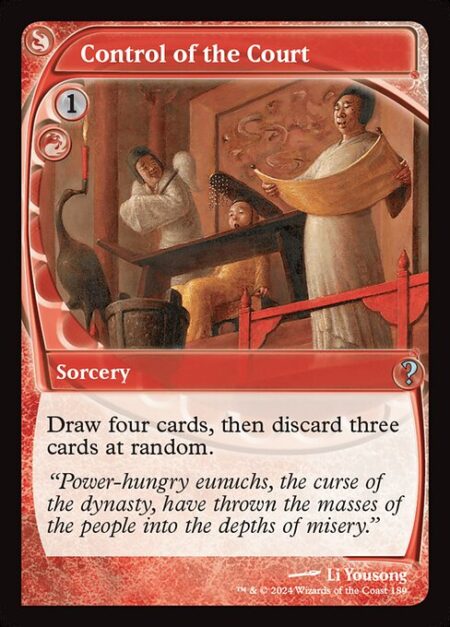 Control of the Court - Draw four cards