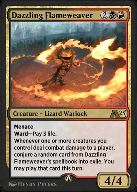 Dazzling Flameweaver - Menace