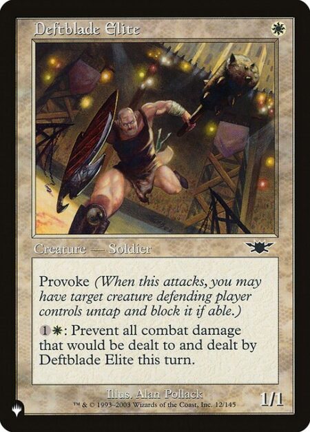 Deftblade Elite - Provoke (Whenever this creature attacks