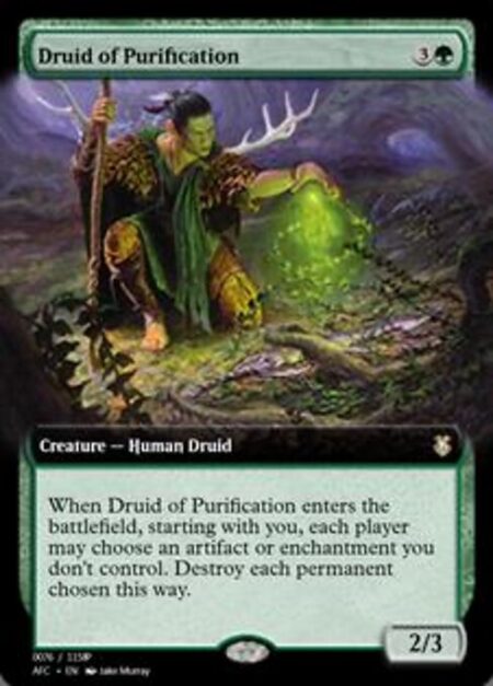 Druid of Purification - When Druid of Purification enters