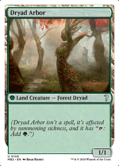 Dryad Arbor - (Dryad Arbor isn't a spell